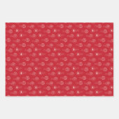 Schattige brieven naar kerstpatronen inpakpapier vel (Voorkant 2)