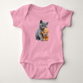 Schattige Britse Korthaar Teddy Romper