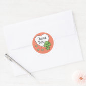 Schattige Broccoli Dank Je Ronde Sticker (Envelop)