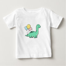 Schattige Bronto met Ballonnen voor Kinderverjaard