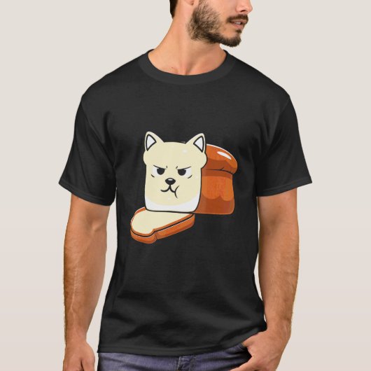 Schattige Brood Kat Halloween T-shirt (Voorkant)