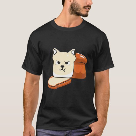 Schattige Brood Kat Halloween T-shirt (Voorkant)