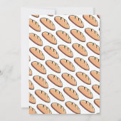 Schattige broodje in oven Baby Q Shower Kaart (Achterkant)