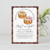 Schattige Broodje In Oven Jongen Meisje Baby Openb Kaart (Staand voorkant)