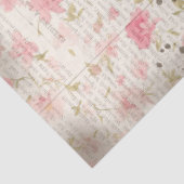 Schattige Brown Spring Cottage Bunnies Decoupage Tissuepapier (Detail)