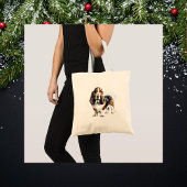 Schattige Browns Basset Hound Tas/huisdieren Tote Bag