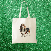Schattige Browns Basset Hound Tas/huisdieren Tote Bag