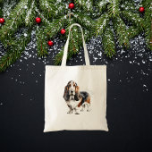 Schattige Browns Basset Hound Tas/huisdieren Tote Bag