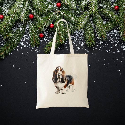 Schattige Browns Basset Hound Tas/huisdieren Tote Bag