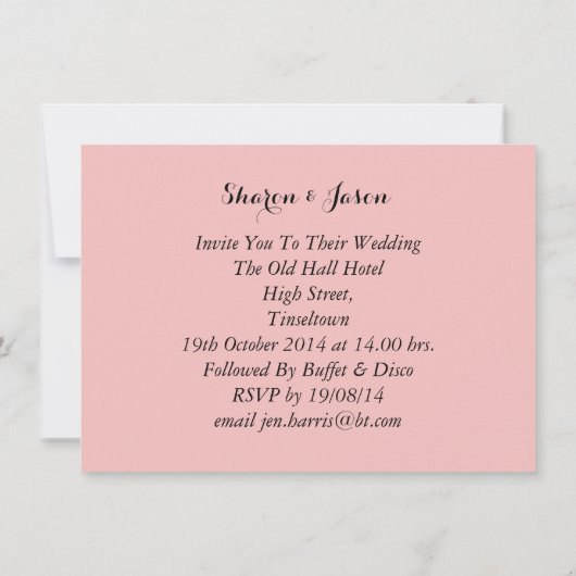 Schattige bruid en bruidegom Schots bruiloft thema Kaart (Achterkant)