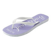 Schattige Bruidsmeisje Lavendel Paars Teenslippers (Schuin)