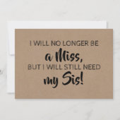 Schattige bruidsmeisje / Maid of Honor-voorstel Kaart (Voorkant)