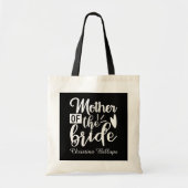 Schattige bruidsmoeder voeg naam toe tote bag (Voorkant)
