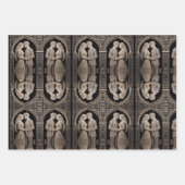 Schattige bruidspaar gemaakt van inpakpapier vel (Voorkant 2)