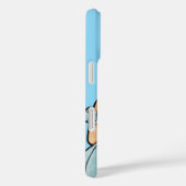 Schattige bruidspaar in Blue Cartoon telefoonhoesj Case-Mate iPhone Case (Achterkant / Rechts)