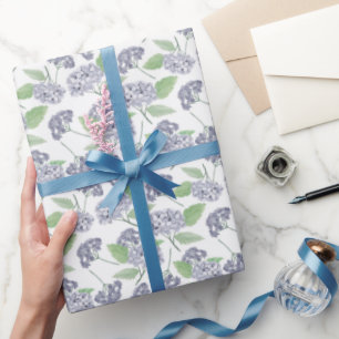 schattige bruiloft Garden party Hydrangea Cadeaupapier