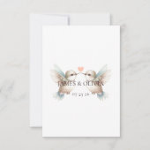 Schattige bruiloft Voeg foto RSVP-kaarten toe RSVP Kaartje (Voorkant)