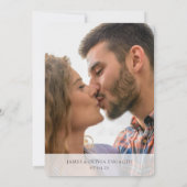 Schattige bruiloft Voeg foto toe Bewaar de datum Save The Date (Achterkant)