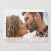 Schattige bruiloft Voeg foto toe Bewaar de datum Save The Date (Achterkant)