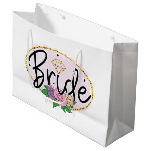 Schattige bruiloftsshower bruid  groot cadeauzakje