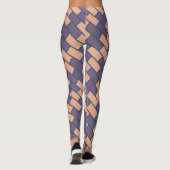 Schattige bruin baksteen Gym Yoga Leggings (Achterkant)