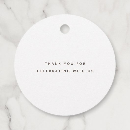 Schattige Bruin Beer Baby shower Bedankjes Labels (Achterkant)