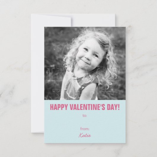 Schattige Bruin Beer Foto Valentijn Kaart (Achterkant)