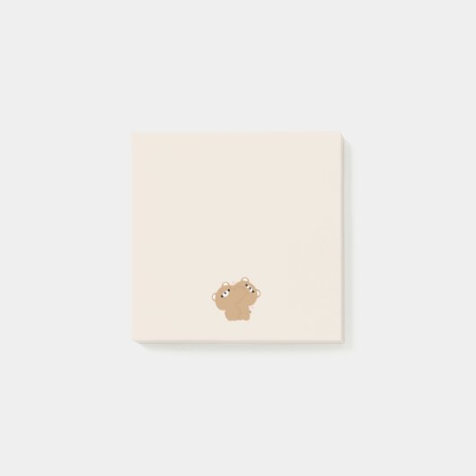 Schattige bruin Beer paar Post-it® Notes (Voorkant)