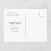 Schattige Bruin Beer Vrolijk Kerstfeest Briefkaart (Achterkant)