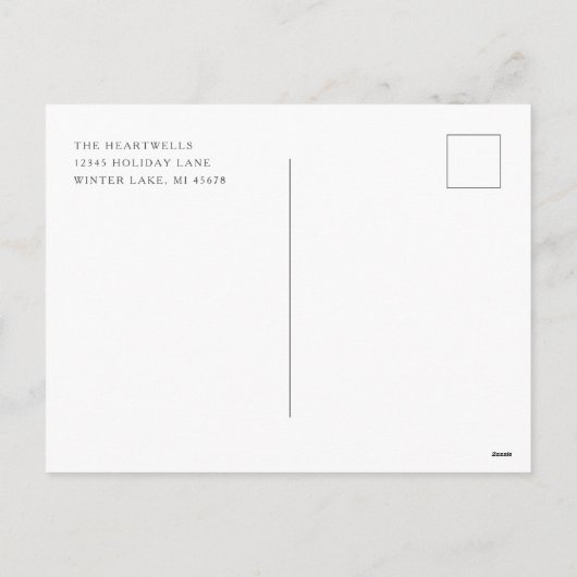 Schattige Bruin Beer Vrolijk Kerstfeest Briefkaart (Achterkant)