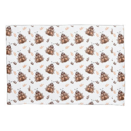 Schattige bruin en beige lieveheersbeestje en bloe kussensloop