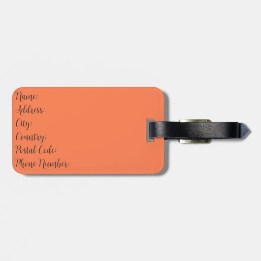 Schattige bruin en wit hondenportret bagagelabel (Achterkant horizontaal)