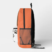 Schattige bruin en wit hondenportret bedrukte rugzak (Rechts)