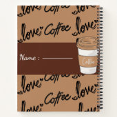 Schattige bruin esthetisch dagboek notitieboek (Achterkant)