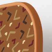 Schattige bruin Fitness Pro Pickleball Paddle (Links Detail)