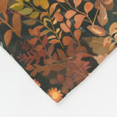 Schattige bruin hertenpatroon fleece deken (Hoek)