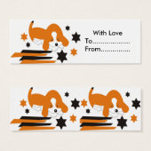 Schattige bruin hondencadeau Label Mini Visitekaartjes (Voorkant /achterkant)