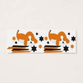 Schattige bruin hondencadeau Label Mini Visitekaartjes (Achterkant)