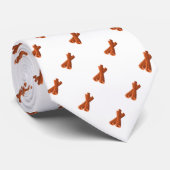 Schattige bruin kaneelstokje naadloos patroon stropdas (Opgerold)