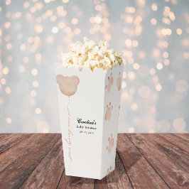 Schattige bruin kunnen we baby shower bijna afwach bedankdoosjes