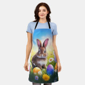 Schattige bruin paashaas Baby Bunny Schort (Gedragen)