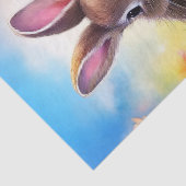 Schattige bruin paashaas Baby Bunny Tissuepapier (Detail)