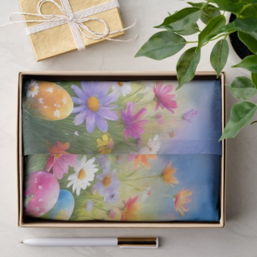 Schattige bruin paashaas Baby Bunny Tissuepapier (Geschenk)