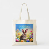 Schattige bruin paashaas Baby Bunny Tote Bag (Achterkant)