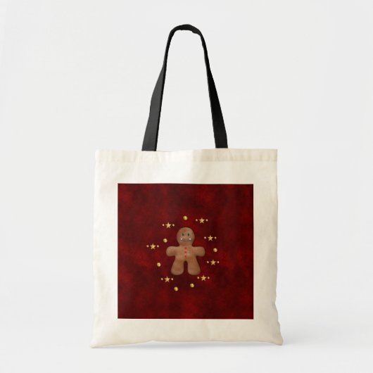 Schattige bruin peperkoek man kerst tote bag (Voorkant)