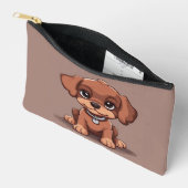 Schattige bruin puppy etui (Open)