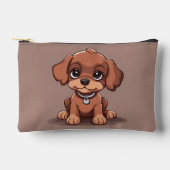 Schattige bruin puppy etui (Voorkant)