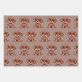Schattige bruin puppy inpakpapier vel (Voorkant 2)