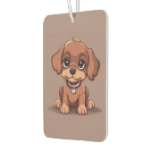Schattige bruin puppy luchtverfrisser (Links)