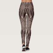 Schattige bruin "Ratti_Creative_Arts" Leggings (Achterkant)
